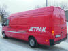 Jetpakbussen vid ink�p, efter maskinpolering